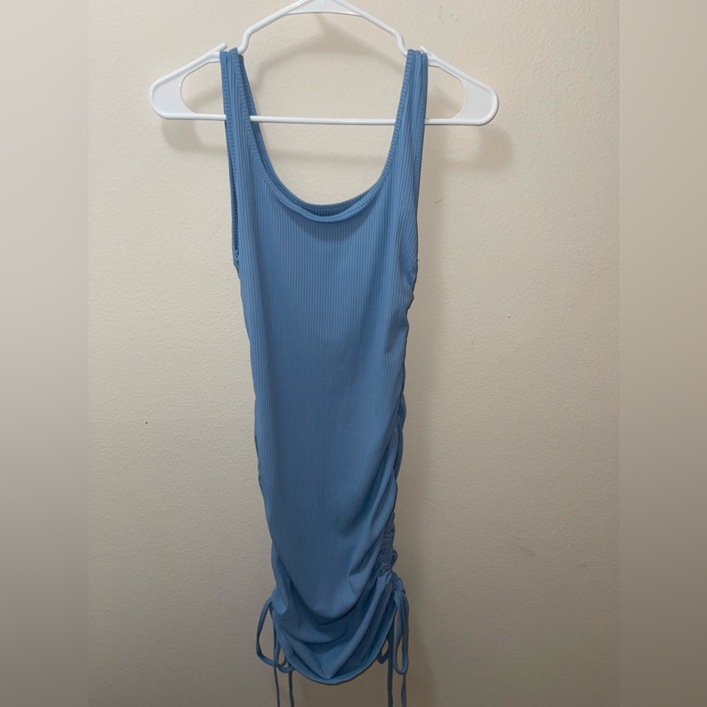Blue body con dress - size small